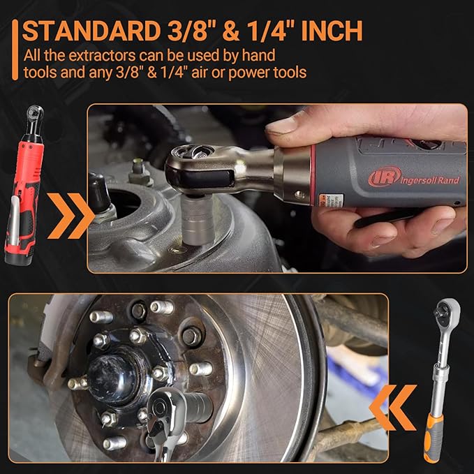 GripForce™ 32-Piece Bolt & Lug Nut Extractor Set