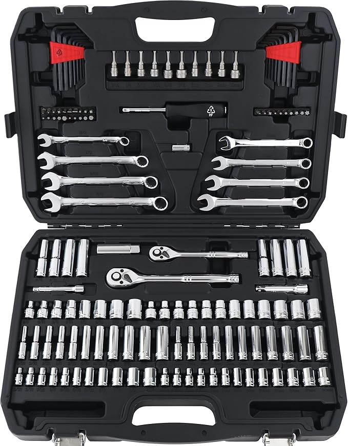 TorqueMaster™ 123-Piece Mechanic’s Tool &amp; Socket Set