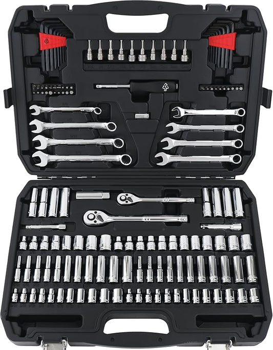 TorqueMaster™ 123-Piece Mechanic’s Tool &amp; Socket Set